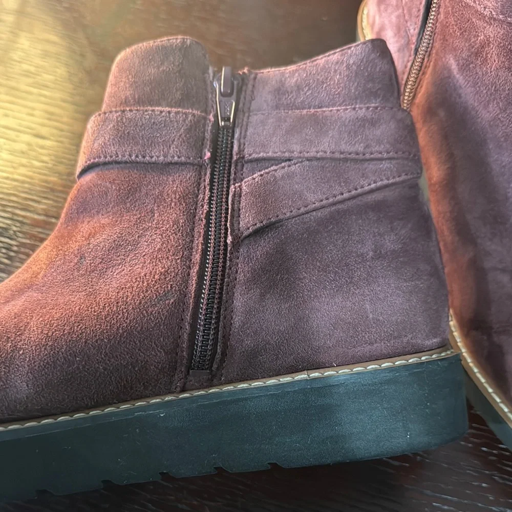 Naturalizer Brown Ankle Boots Stylish Comfort - Picture 6 of 7